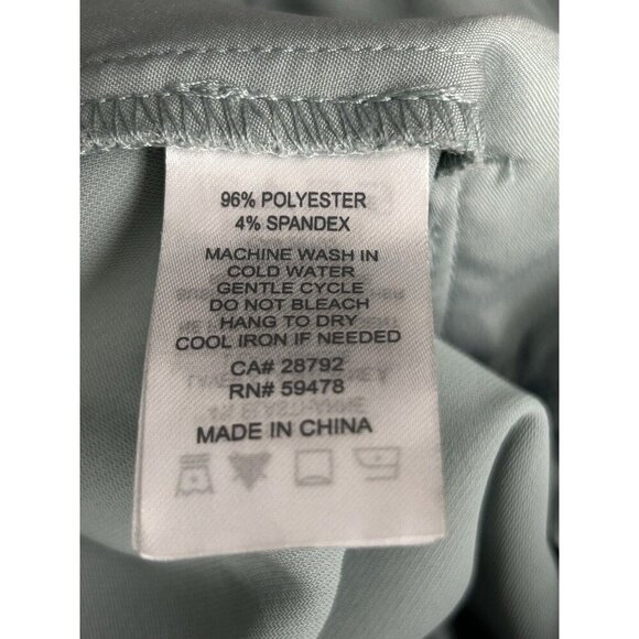 HOUSE OF HARLOW 1960 X REVOLVE High Rise Wide Leg Pleated Trousers Sz 6 Seafoam - Picture 11 of 11